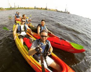 Discover Riga from a unique perspective with our Kayak Sightseeing Tour
