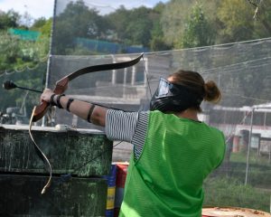 Prague Archery Tag for Stag Weekend - Unleash the thrill of archery combat.