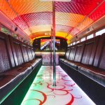 Step into the ultimate party experience with a glimpse of our Party Bus interior in Warsaw.