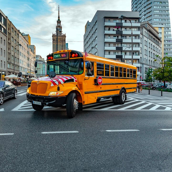 Party Bus Warsaw Cruise in style with our Warsaw Party Bus – the coolest ride for your stag do!