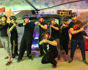 Gear up for an awesome time at Budapest's laser tag! Perfect for a bachelor party.