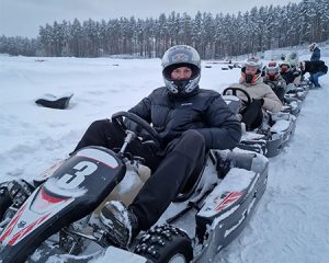 Ice Go-Karting for Stag Do Fun in Riga - A Winter Thrill!